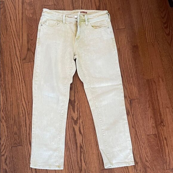 Pilcro Cream Slim Boyfriend Fit Jeans Sz 29P - Picture 1 of 11